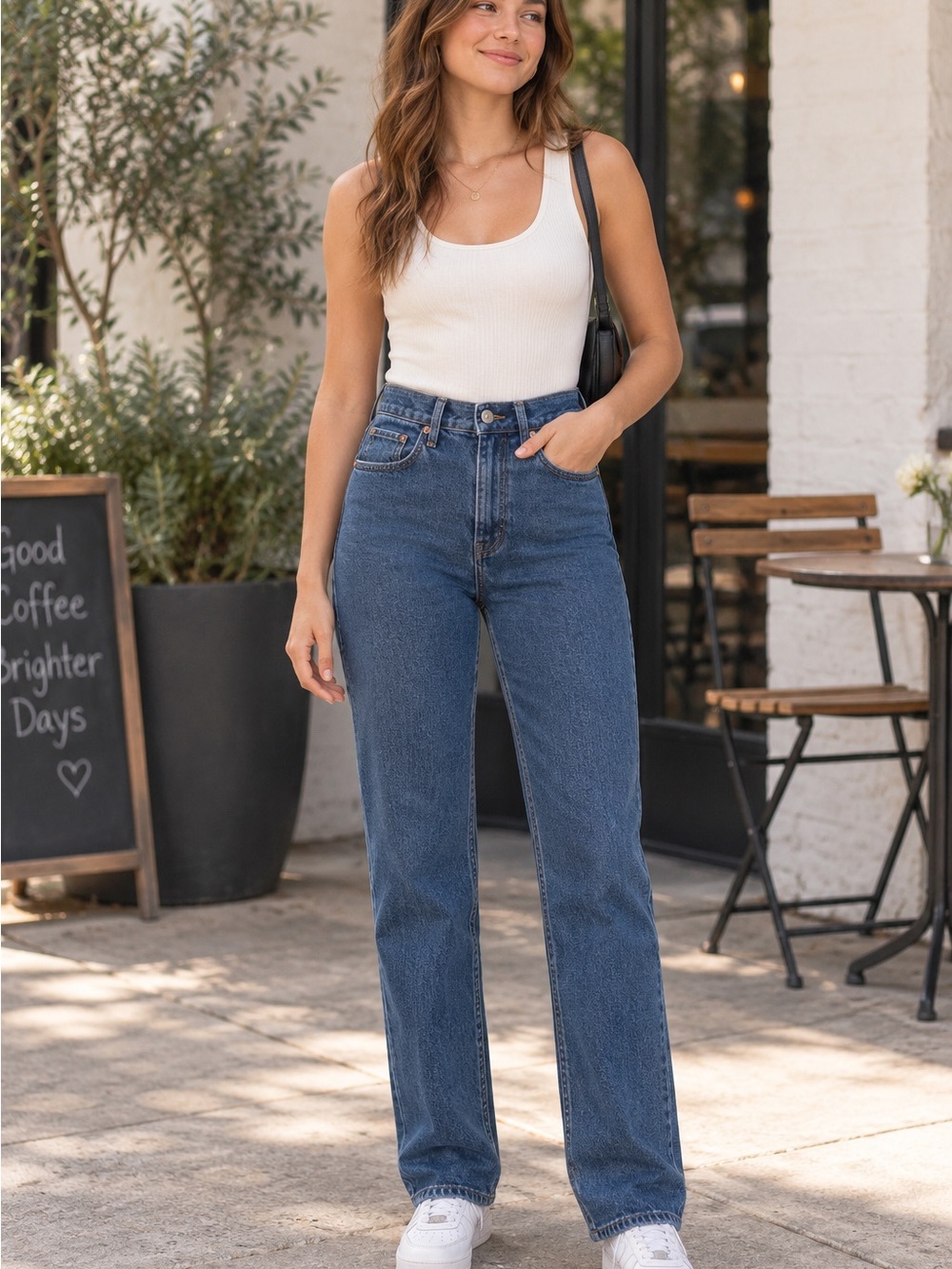 Abercrombie & Fitch The ’90s Straight Ultra High Rise Jeans 6 Long